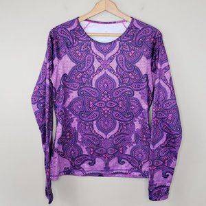 Athleta | Sierra Nevada Purple Paisley Top